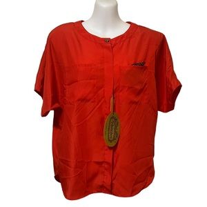 NWT Vintage The Villager Red Blouse